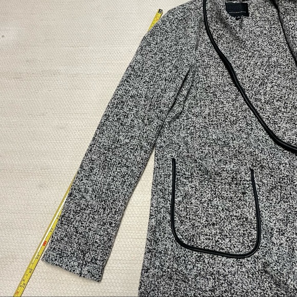 Mercer & Madison Black/White Drape Jacket Coat Cardigan Size S - Picture 8 of 8